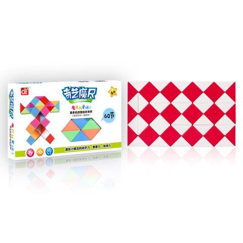 Головоломка змійка QiYi Rubik's Snak 60 елементів/105 см Red (135556) - фото 2