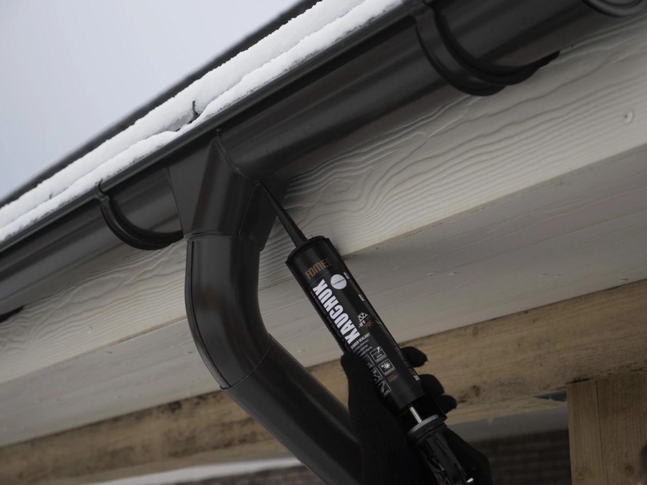 Герметик Fome Flex Kauchuk вологостійкий 300 мл Прозорий (01-4-2-010) - фото 2