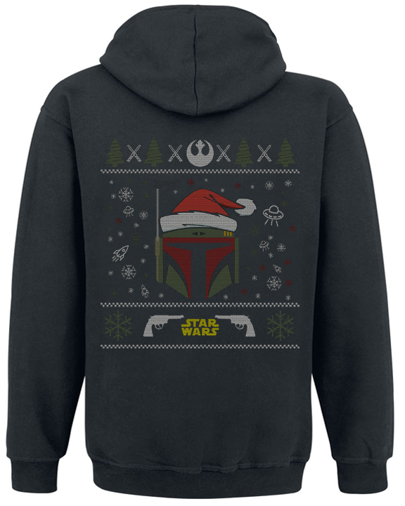 Толстовка с молнией "Star Wars" Boba Fett-X-MAS M Черный (21341) - фото 2 Толстовка с молнией "Star Wars" Boba Fett-X-MAS M Черный (21341) - фото 2