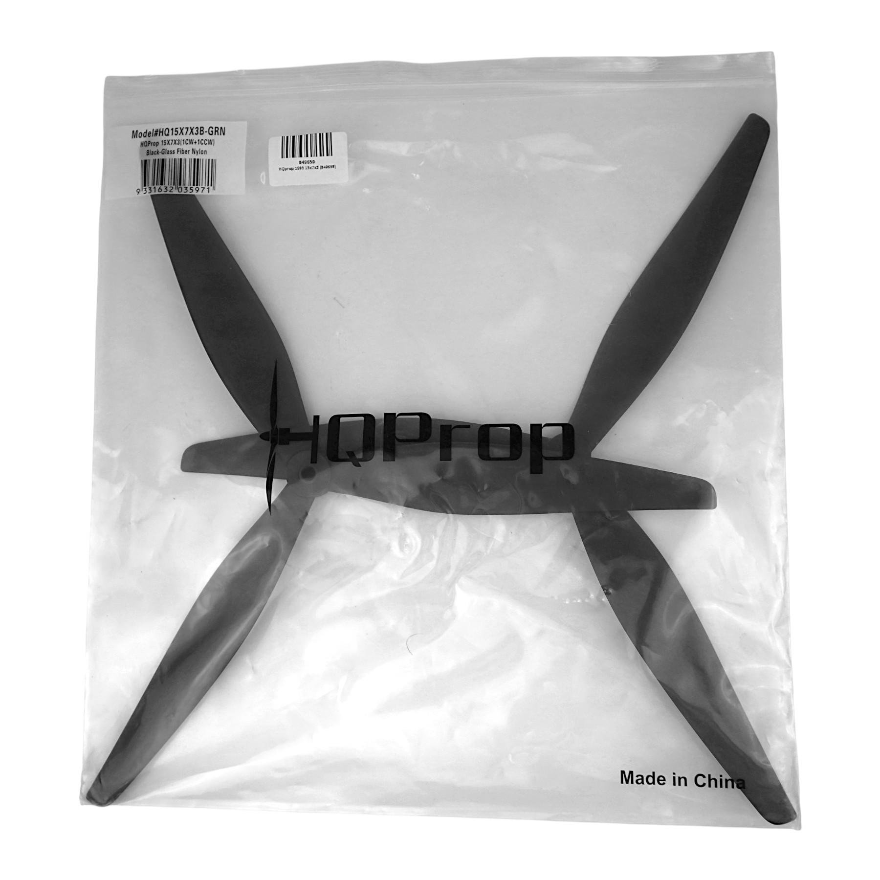 Пропеллеры HQProp HQ15x7x3B 1 CW/1 CCW из поликарбоната для 15-дюймового FPV-дрона (849659) - фото 5 Пропеллеры HQProp HQ15x7x3B 1 CW/1 CCW из поликарбоната для 15-дюймового FPV-дрона (849659) - фото 5
