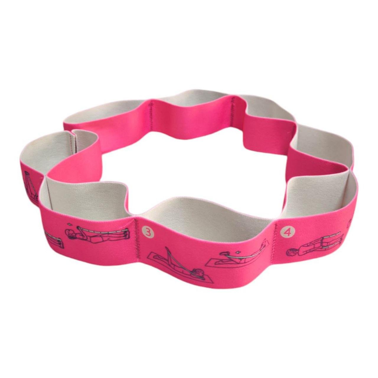 Еспандер-стрічка RollerUA еластичний сегментований з 8 петлями Pink - фото 1 Еспандер-стрічка RollerUA еластичний сегментований з 8 петлями Pink - фото 1