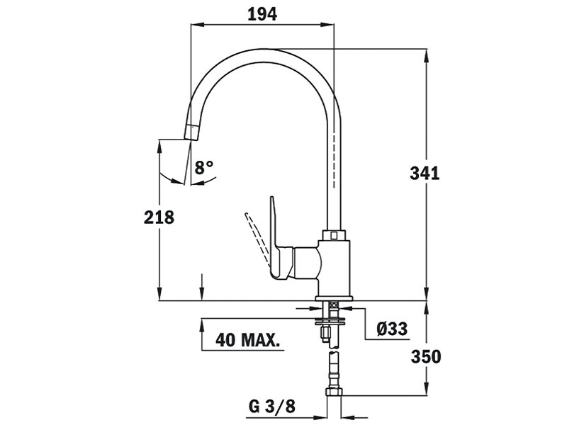 Смеситель кухонный Teka IN 995 ХРОМ 5399512 (41230) - фото 2 Смеситель кухонный Teka IN 995 ХРОМ 5399512 (41230) - фото 2