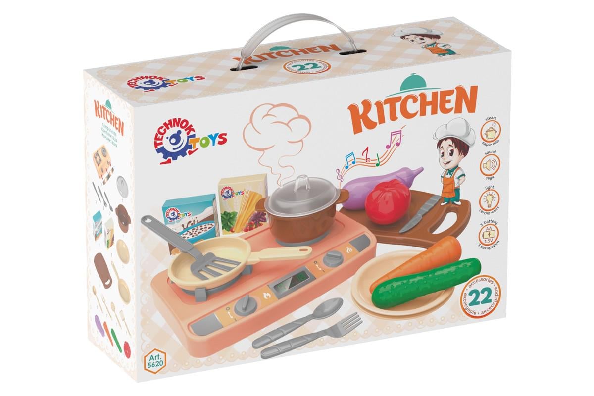 Игровой набор Технок Кухня со звуком и светом и аксессуарами (28337386)