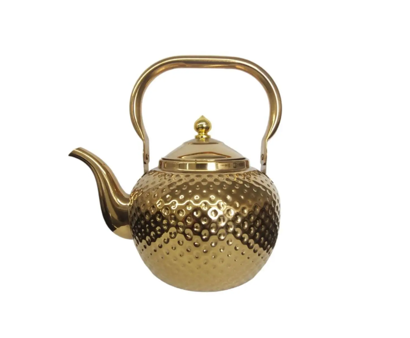 Заварочный чайник для плиты из нержавеющей стали 1200 мл Золотистый (3CV10228) Заварочный чайник для плиты из нержавеющей стали 1200 мл Золотистый (3CV10228)