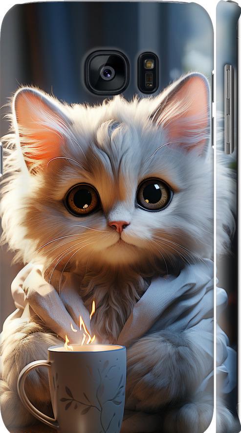 Чехол на Samsung Galaxy S7 Edge G935F White cat (5646m-257-42517)