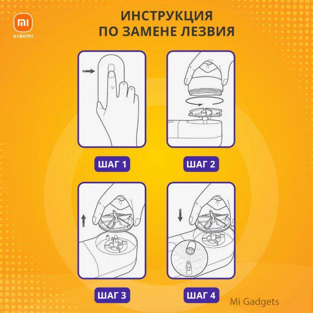 Змінне лезо для машинки стрижки катишків Xiaomi Mijia - фото 6