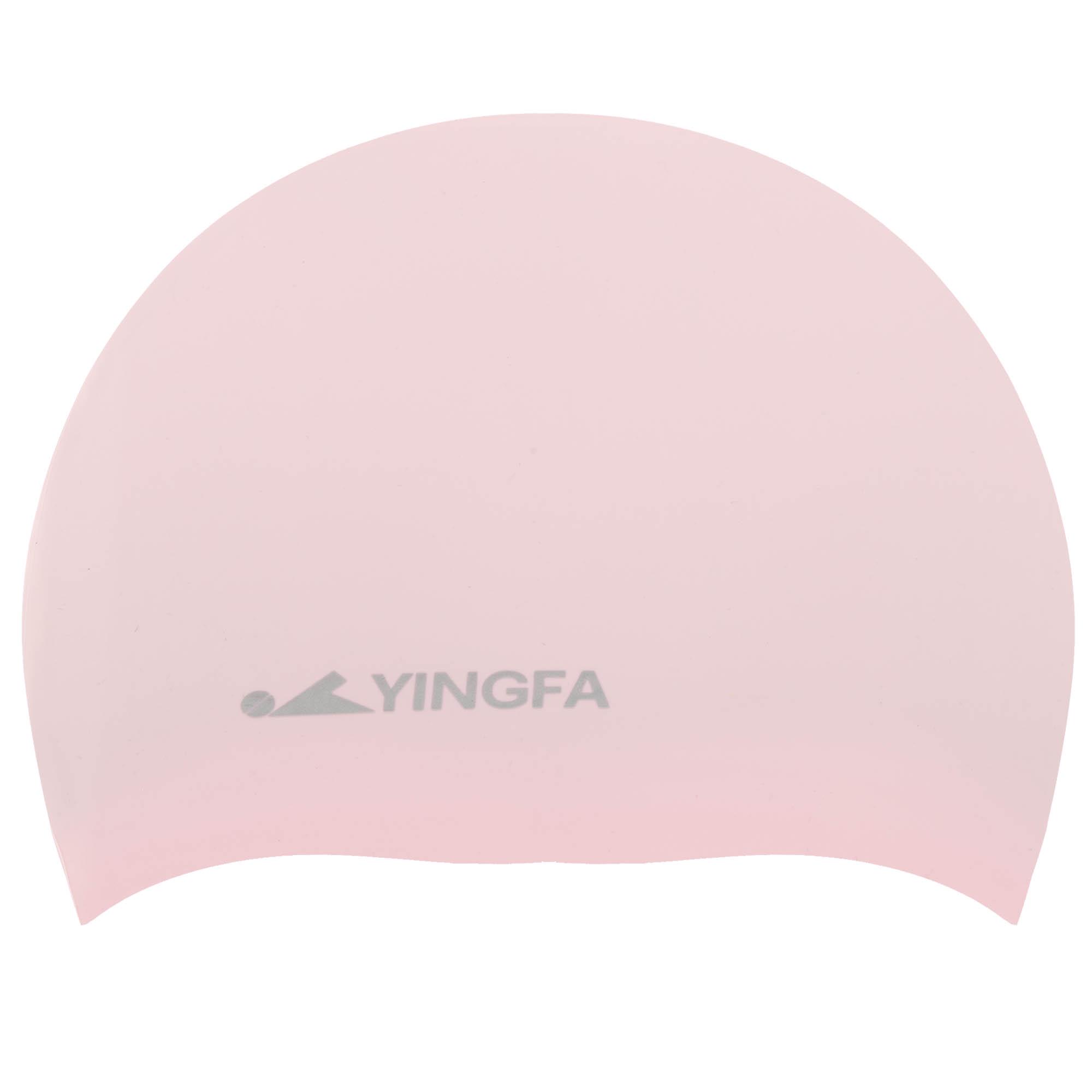 Шапочка для плавання для дорослих YINGFA C0081 силіконова L Рожевий (C0081_Розовый_L) - фото 1