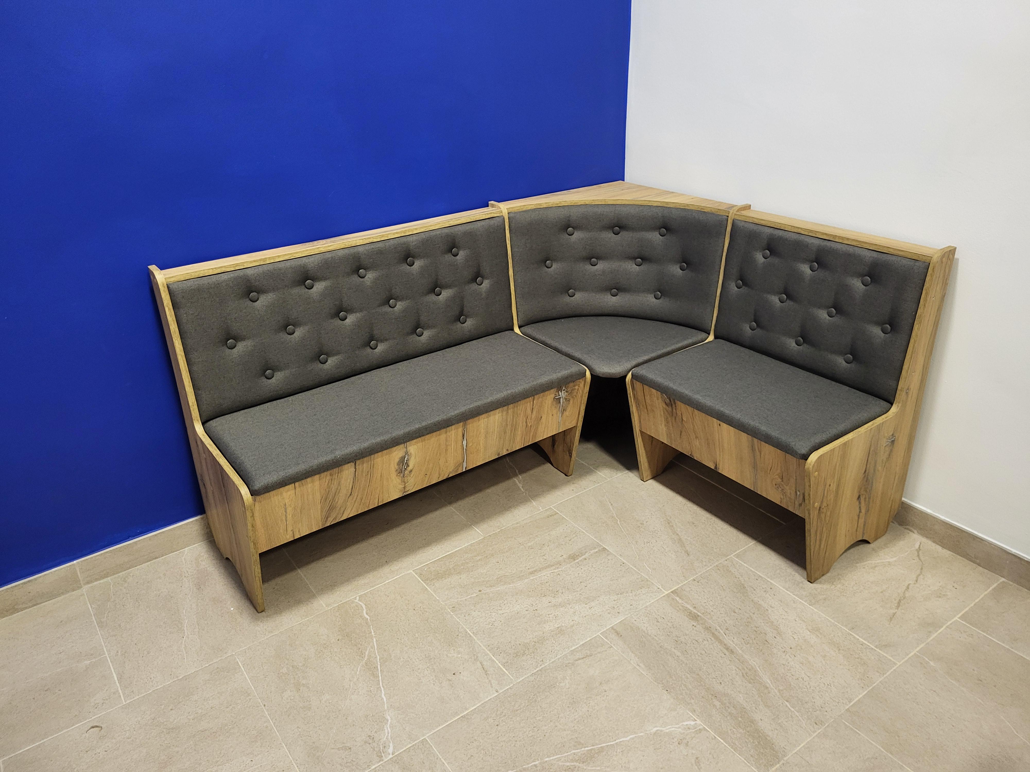 Кухонный уголок Семейный 113,5х153,5 см Дуб Флагшток/Мальмо (K-DF-M)