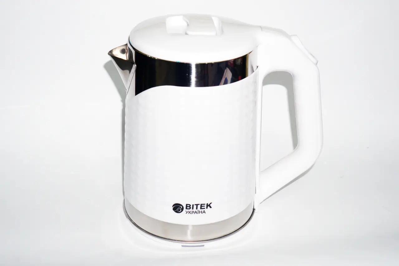 Электрочайник Bitek BT-3118 2,2 л 2000 Вт Белый (1707906788)