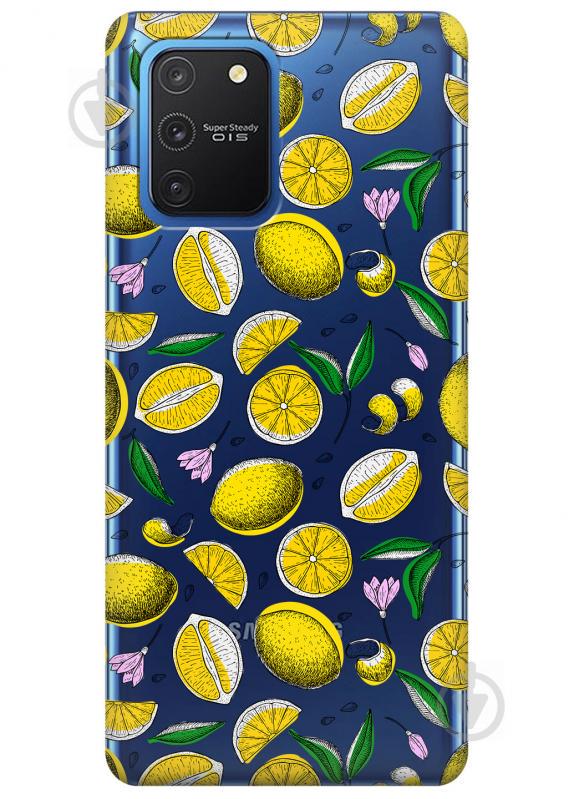 Прозорий силіконовий чохол iSwag для Samsung Galaxy S10 Lite з малюнком - Лимони (KS3449)