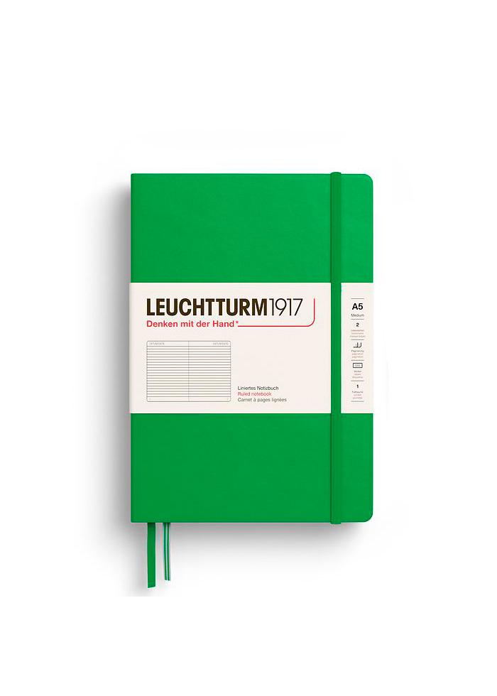 Блокнот Leuchtturm1917 средний Spring Leaf линия (372194)