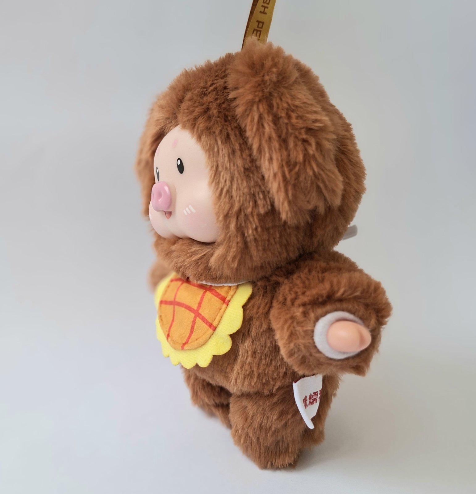 Игрушка плюшевая свинка 18 см Коричневый (SAM-2144) - фото 4