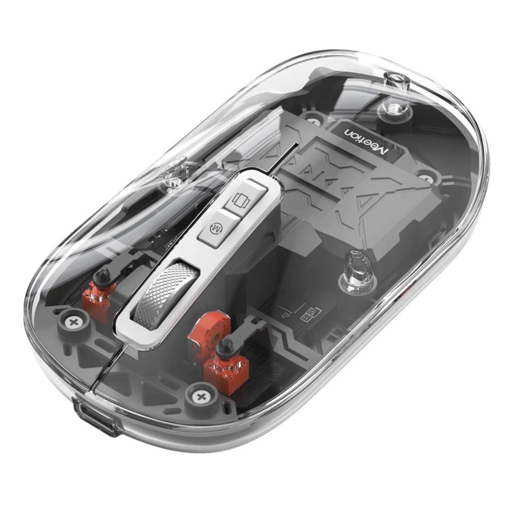 Мышка беспроводная игровая Meetion BTM005 двухрежимная Bluetooth 2.4G DPI 800-2400 перезаряжаемая RGB