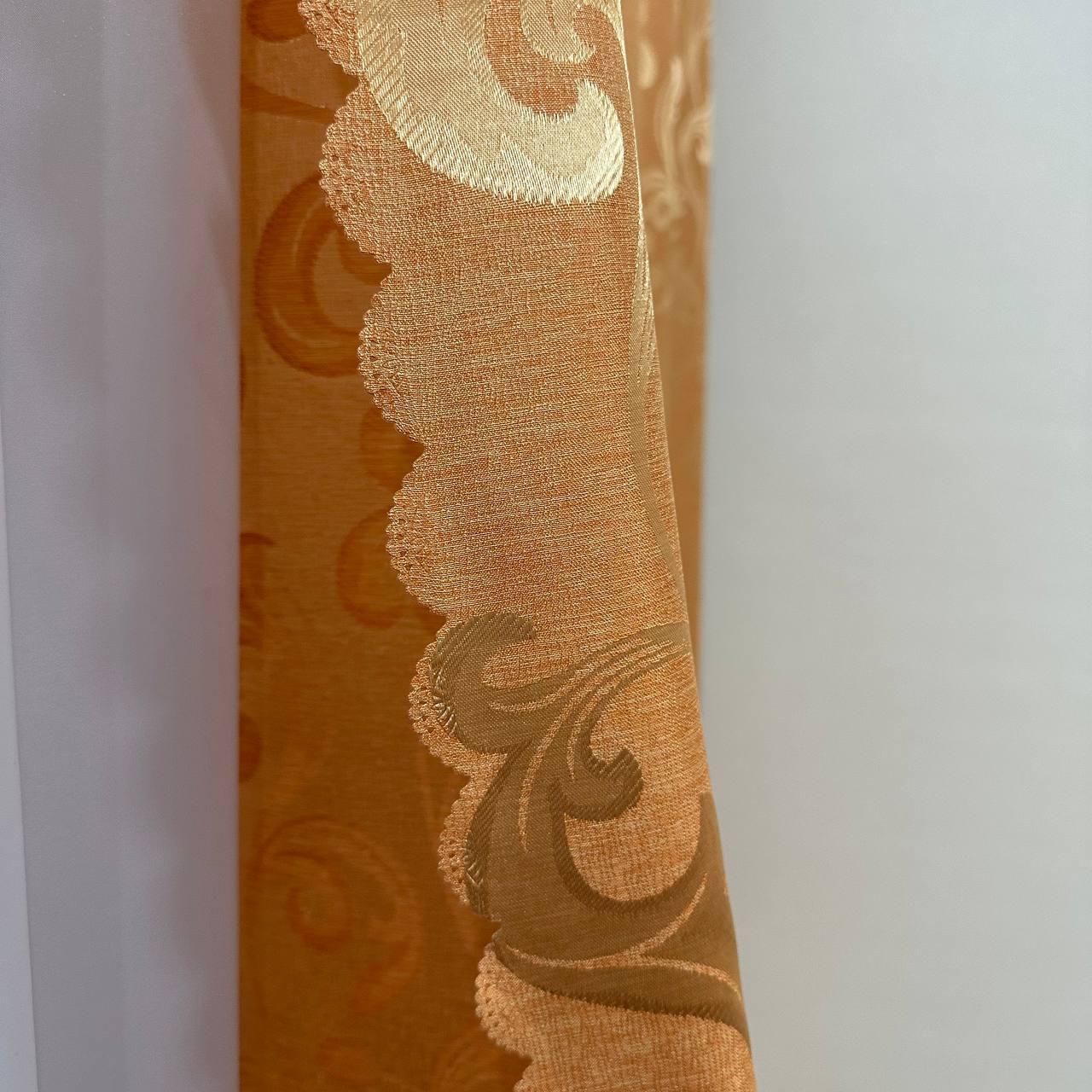 Штори Toscana жаккардові 1,5х2,7 м 2 шт. Персиковий - фото 7