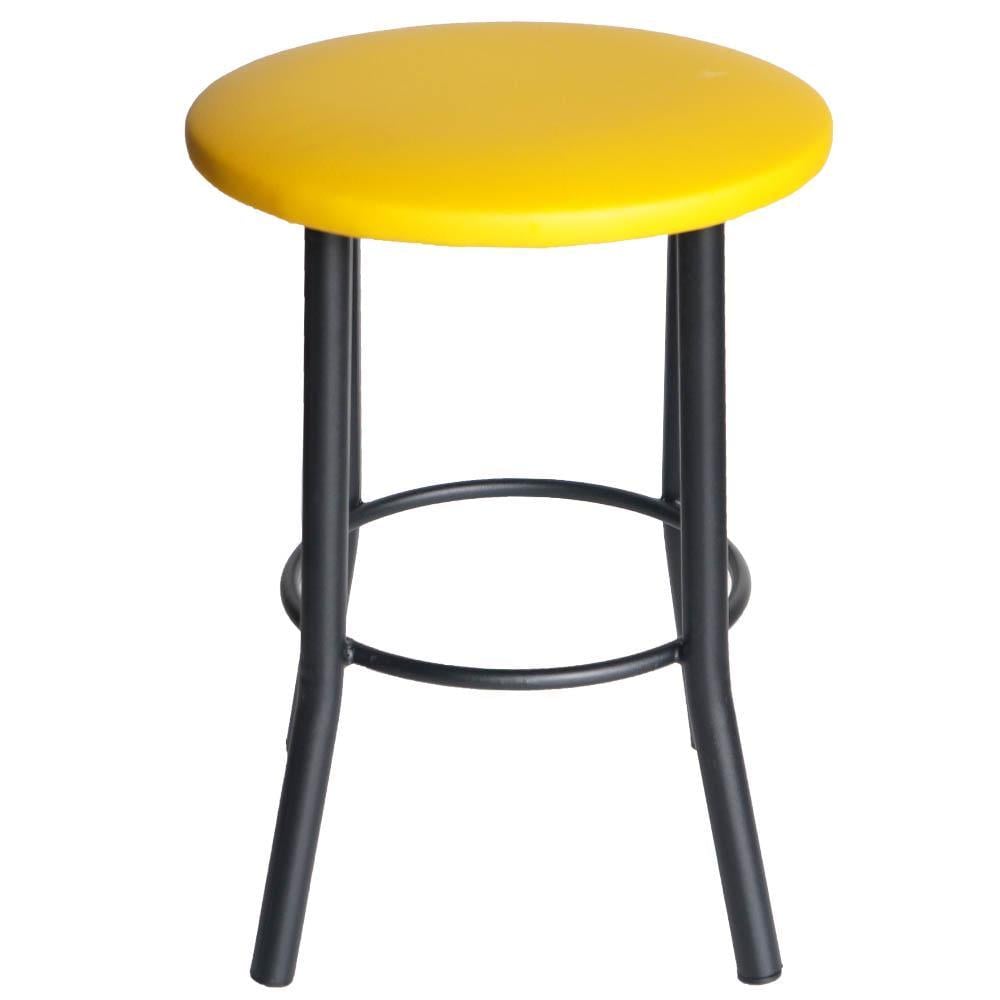 Табурет Тедди-Black кожзаменитель Желтый (U24842-04)
