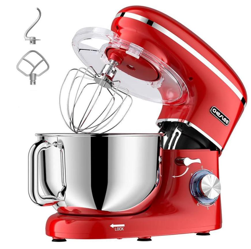 Міксер планетарний Cheflee SM-1504 2000 Вт 6,5 л Red (31608287) Міксер планетарний Cheflee SM-1504 2000 Вт 6,5 л Red (31608287)