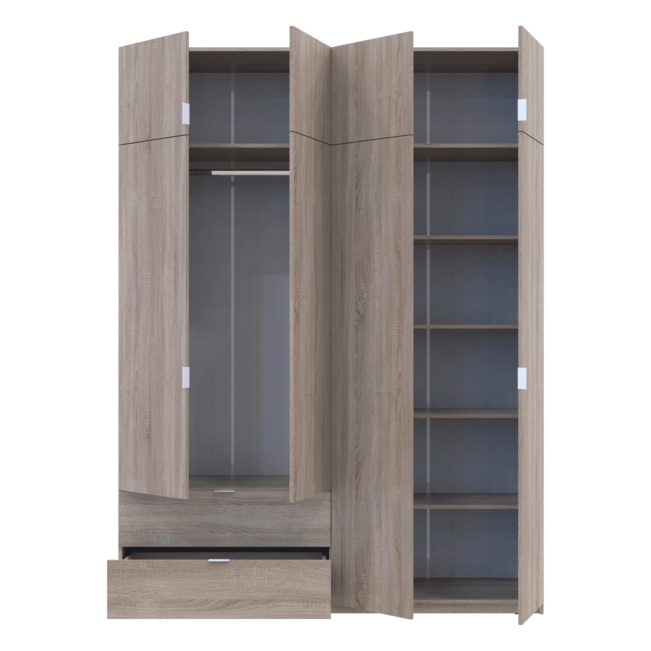 Шкаф для одежды Doros Лукас 180х50х240 см Дуб Сонома (80737731)