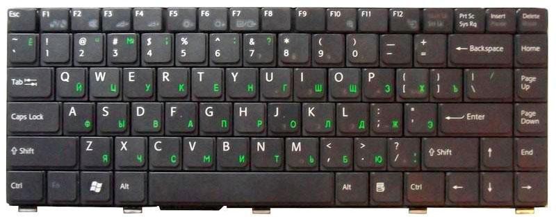 Клавиатура для ноутбука Sony Vaio VGN-SZ Black