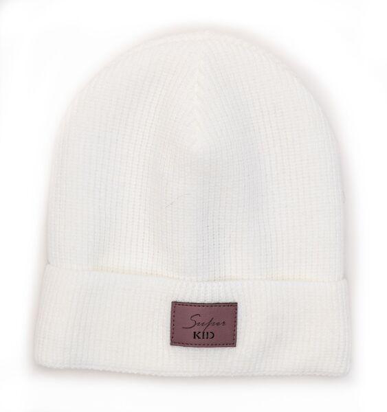 Шапка детская для девочек Кира D854 флис 48-52 см Белый