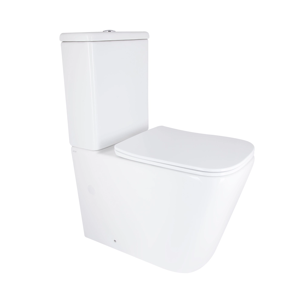 Унитаз напольный Qtap Stenava Rimless безободковый 640x370 мм Белый (SD00052621)