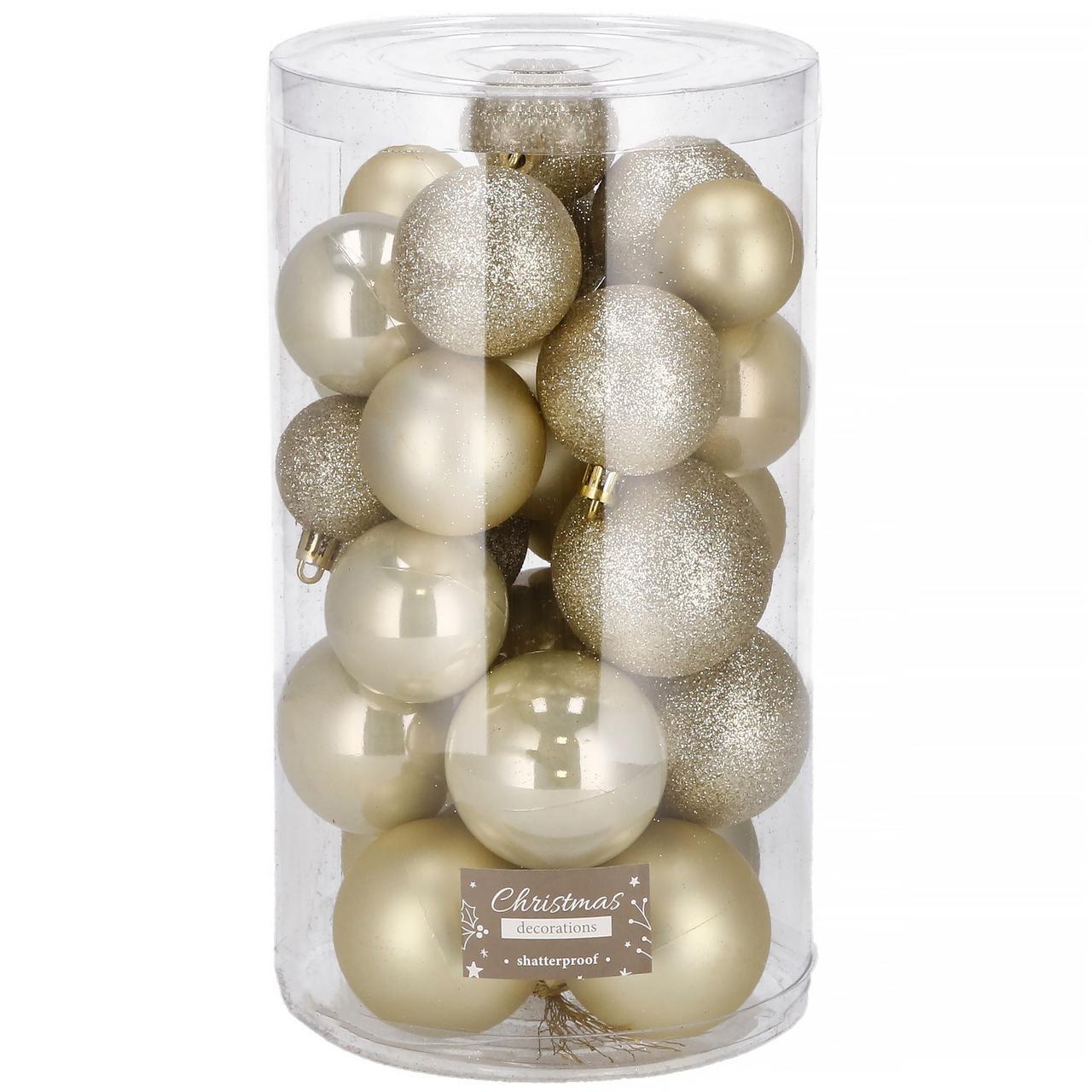 Набор елочных шаров Springos D 6/5/4 см 30 шт. (CA0172)