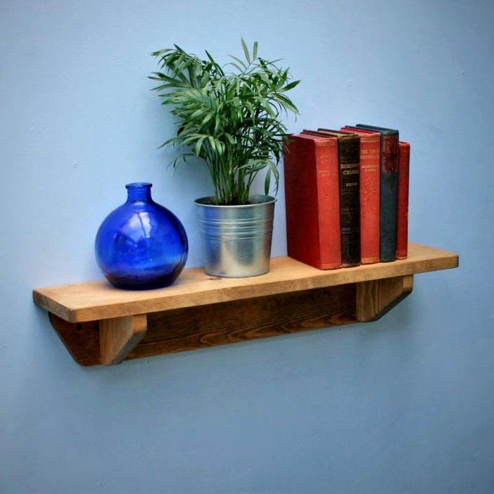 Полка книжная настенная из дерева Мартин Ваниль (КПГ-001502)