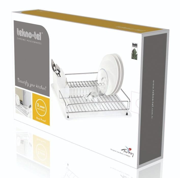 Сушка для посуды Tekno-tel KB006 1-уровневая Хром (36746) - фото 2