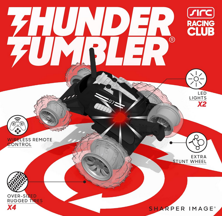 Автомобіль із дистанційним керуванням RC Cars Thunder Tumbler Race Monster Truck Black - фото 6 Автомобіль із дистанційним керуванням RC Cars Thunder Tumbler Race Monster Truck Black - фото 6