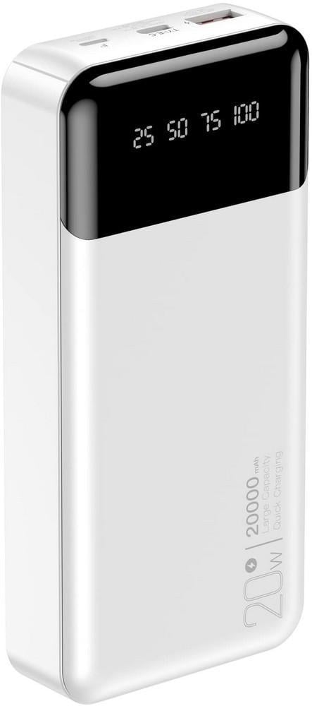 Внешний аккумулятор Xo PR192 PD20W/QC18W Display 20000mAh White (37759)