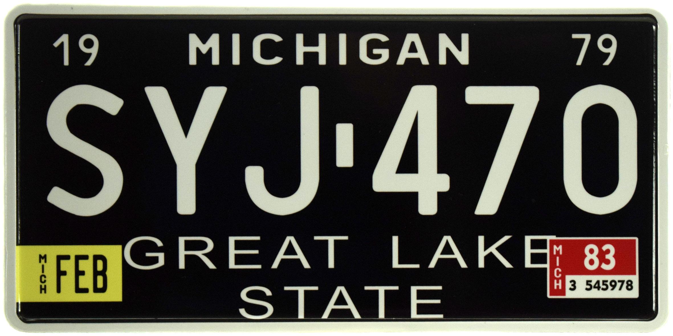 Табличка металева "Michigan SYJ 470" 15x30 см (ms-103703)