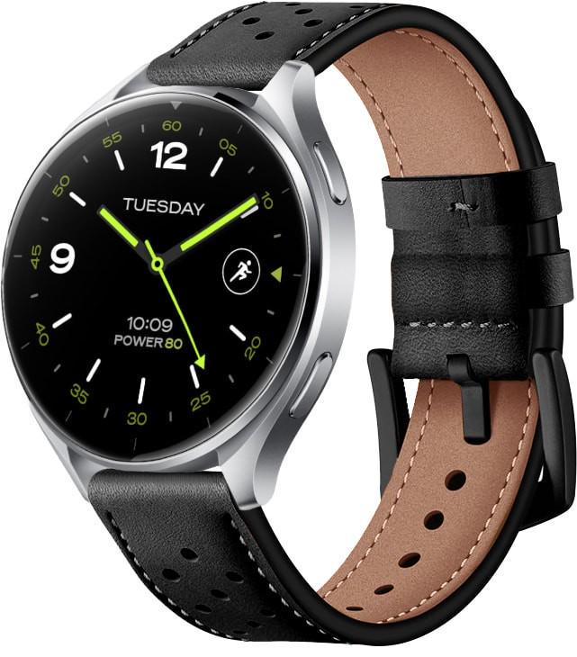 Ремешок кожаный Classico для Xiaomi Watch 2/2 Pro Black (37181-2B)