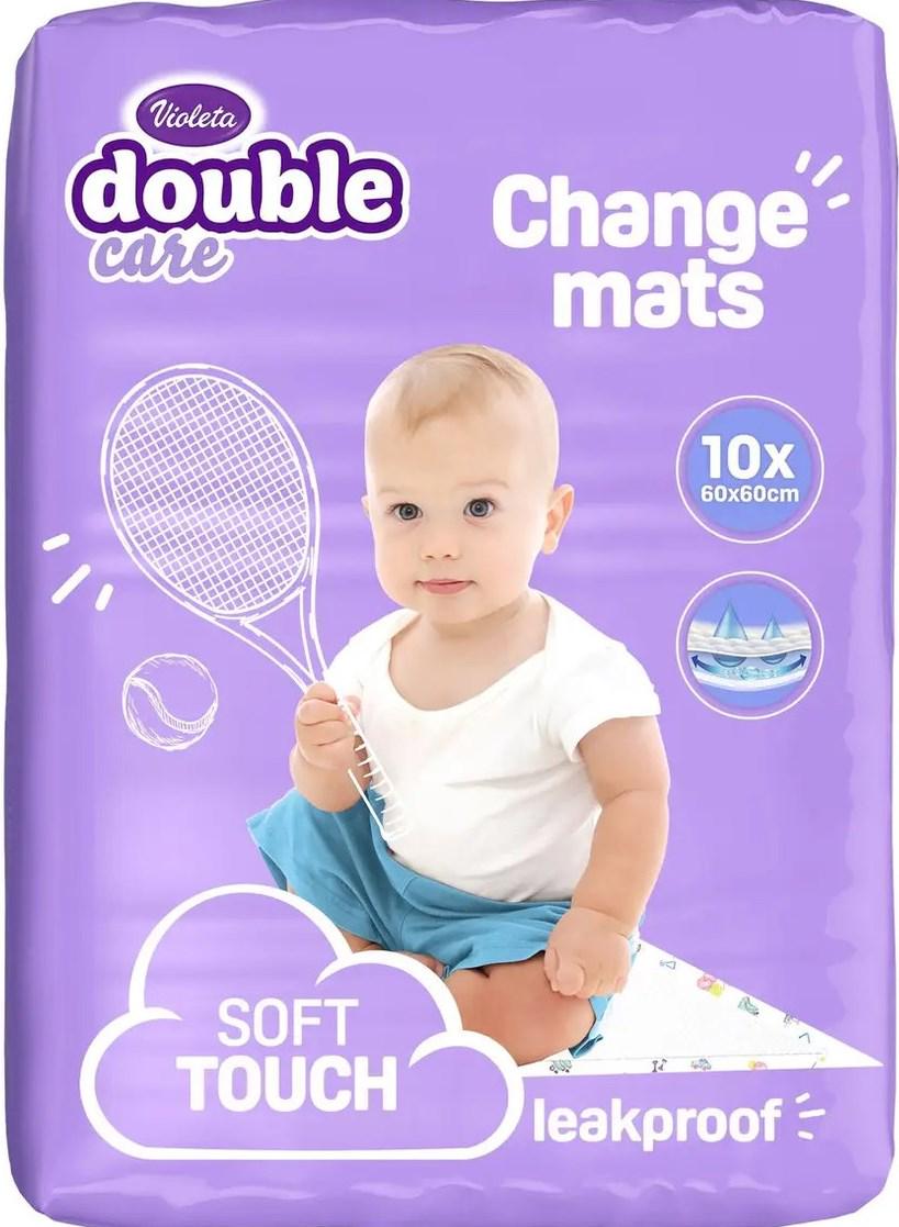 Пелюшки дитячі Violeta Double Care 60х60 см 10 шт. (21450)