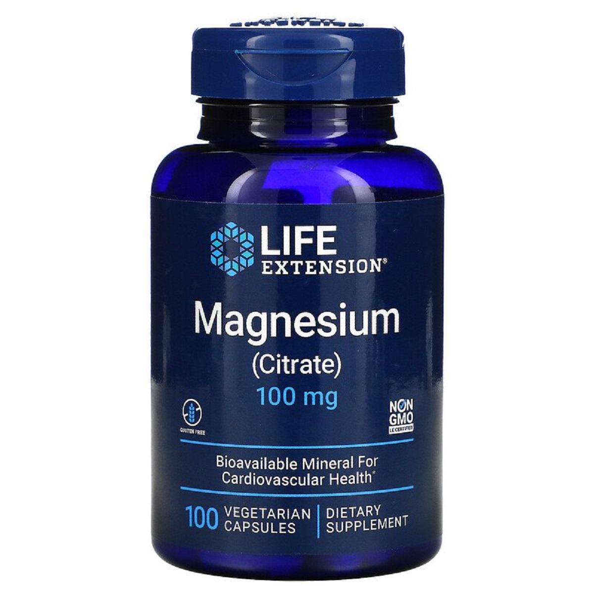 Цитрат Life Extension Magnesium Citrate 100 мг 100 капс. (5598)