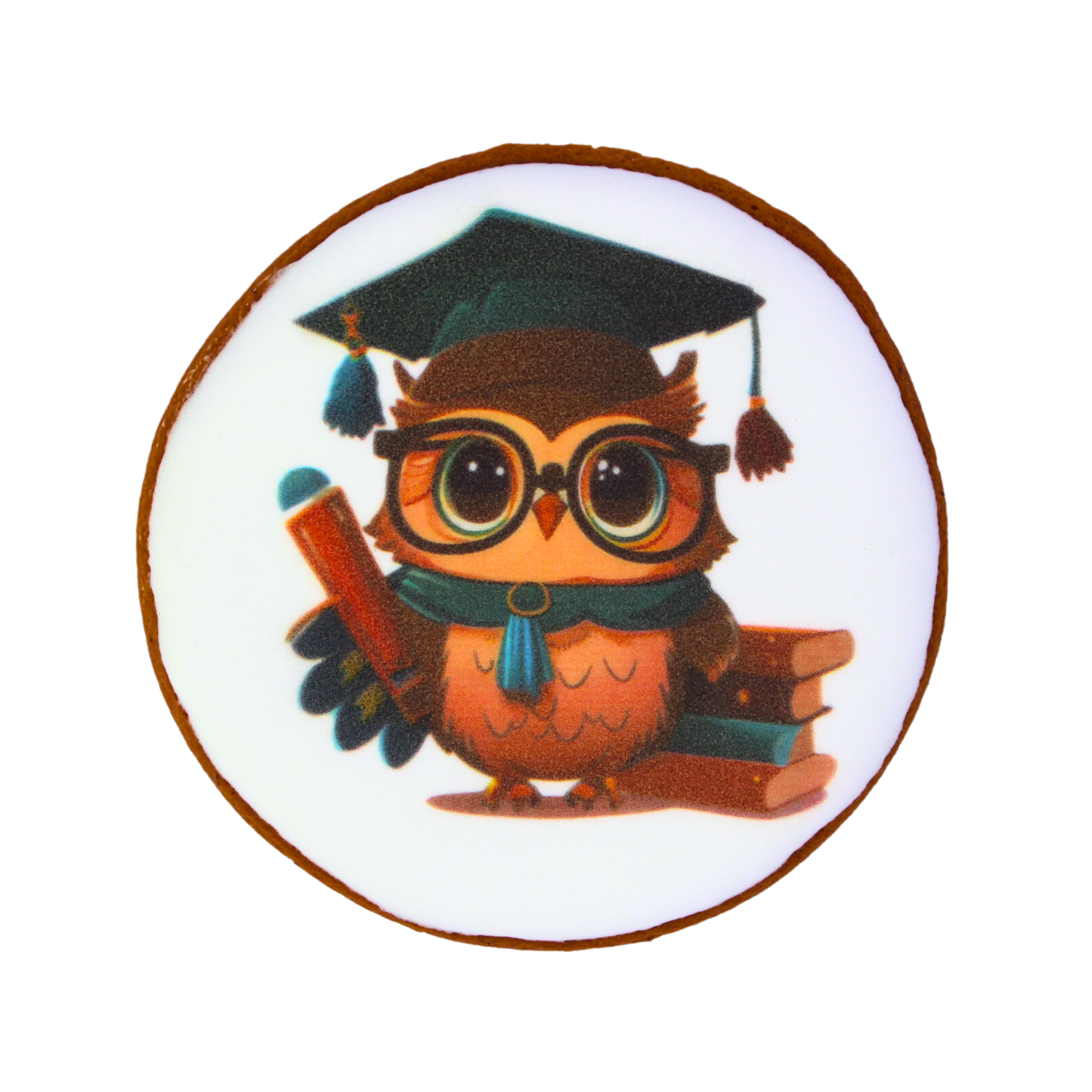 Пряник с принтом Крафт Печиво День Знаний Сова 45 г