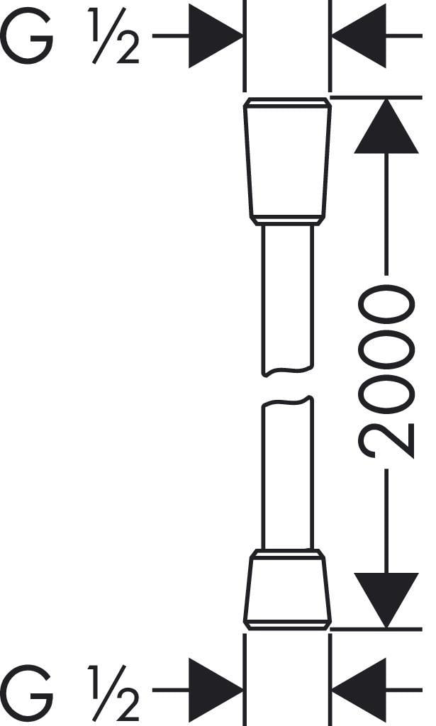 Шланг душевой Hansgrohe Isiflex 200 см (28274000) - фото 2