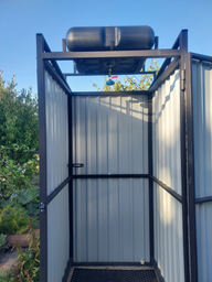 Бак для душа с воронкой для питьевой воды 75 л 26х69х69 см Черный (1619654155) - фото 4