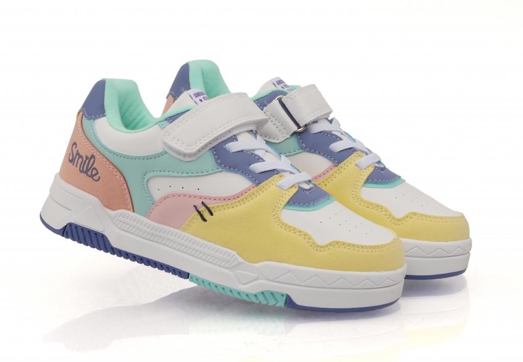 Кроссовки для девочек 194 р. 32 Желто-белый