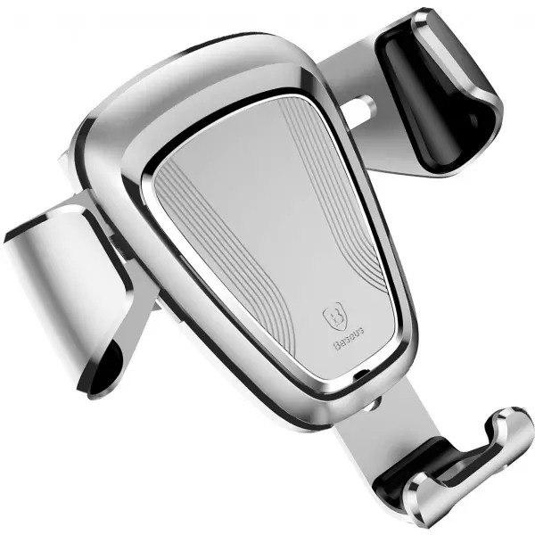 Автомобильный держатель для телефона BASEUS Gravity Car Mount Silver (SSUYL-0S) - фото 7 Автомобильный держатель для телефона BASEUS Gravity Car Mount Silver (SSUYL-0S) - фото 7