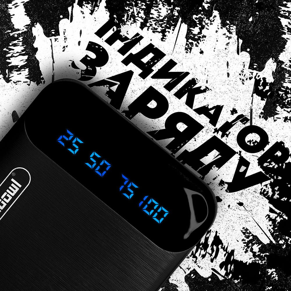 Повербанк Andowl Q-CD223Х1 20000 mAh зі швидкою зарядкою дисплеєм портами Micro USB/Type C Чорний (68) - фото 5 Повербанк Andowl Q-CD223Х1 20000 mAh зі швидкою зарядкою дисплеєм портами Micro USB/Type C Чорний (68) - фото 5