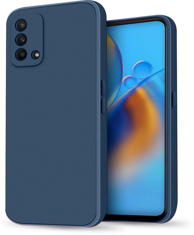 Силіконовий чохол HardCorner OPPO A74 (з мікрофіброю) Blue (34790-28)