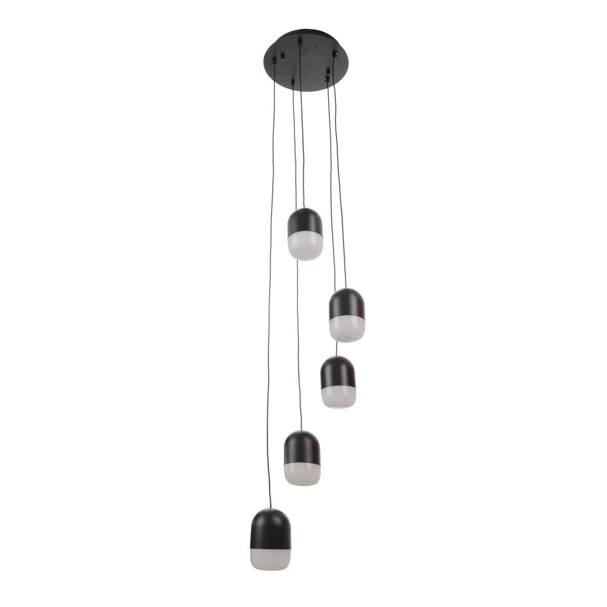 Люстра підвісна в спальню LED 35W NW BK (BR-01 674S/5)