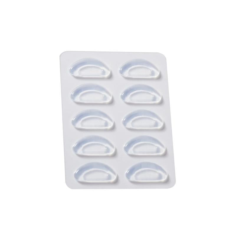 Накладки силіконові на носоупори окулярів з пластиковою роговою оправою самоклеючі 10 шт. Прозорий (2743174743)