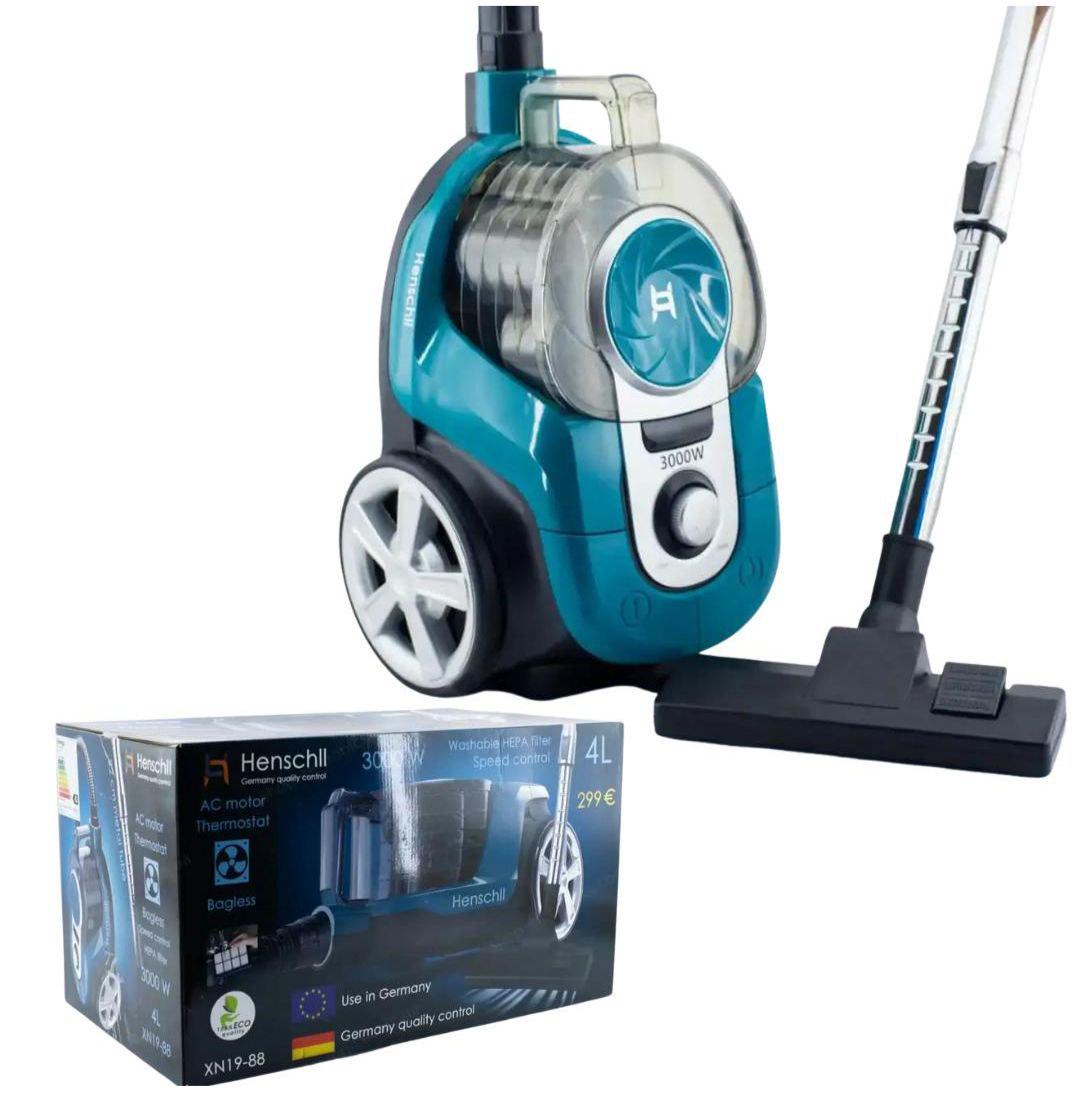 Пилосос контейнерний Henschll XN19-88 3000W 4 л без мішка з регулюванням потужності (XN19-88B) - фото 2 Пилосос контейнерний Henschll XN19-88 3000W 4 л без мішка з регулюванням потужності (XN19-88B) - фото 2