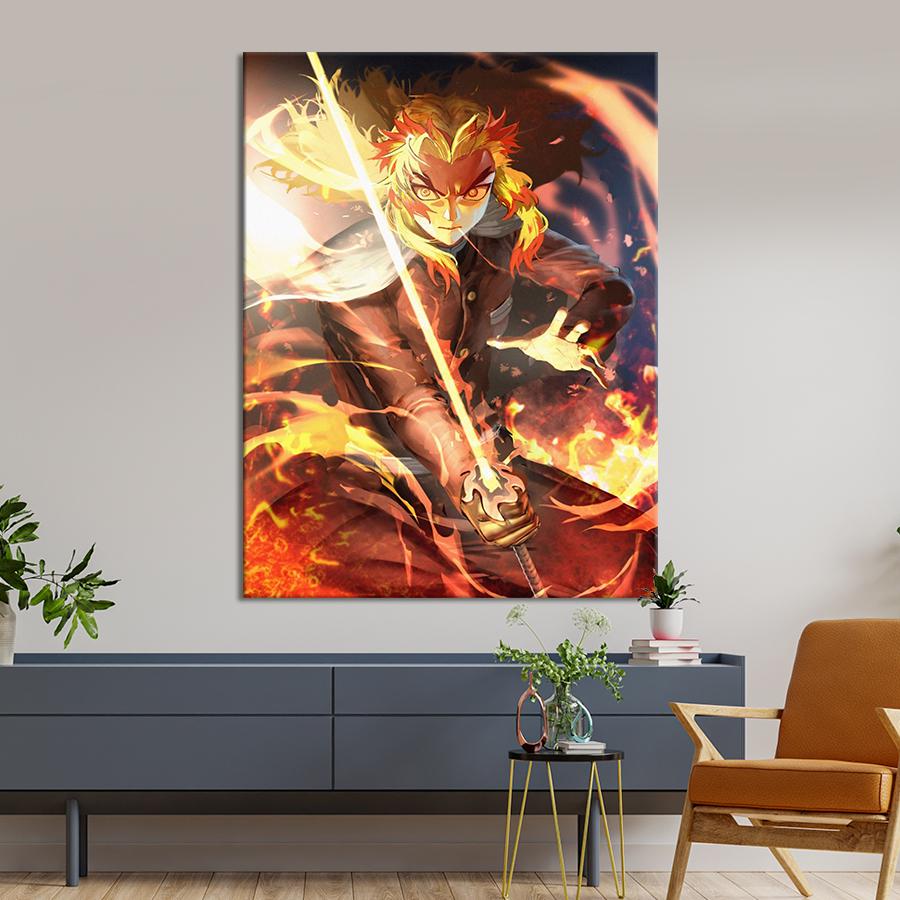 Настенний декор Герой аниме Истребитель демонов 80x60 см (YA-82)