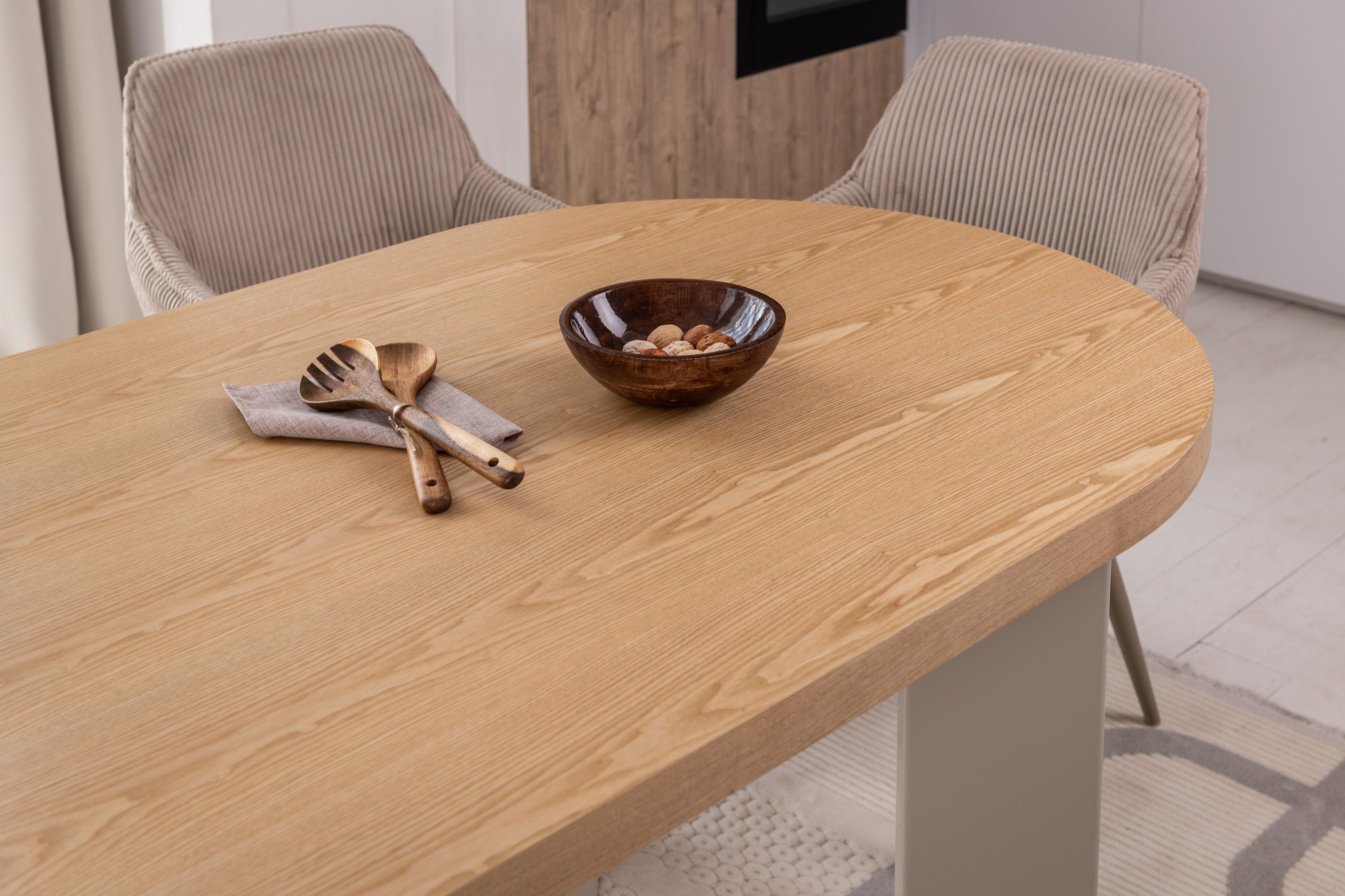 Стіл обідній Нікколо Ветро 2000/900/750 мм МДФ Ясен/Теплий пісок (TМ-236) - фото 7 Стіл обідній Нікколо Ветро 2000/900/750 мм МДФ Ясен/Теплий пісок (TМ-236) - фото 7