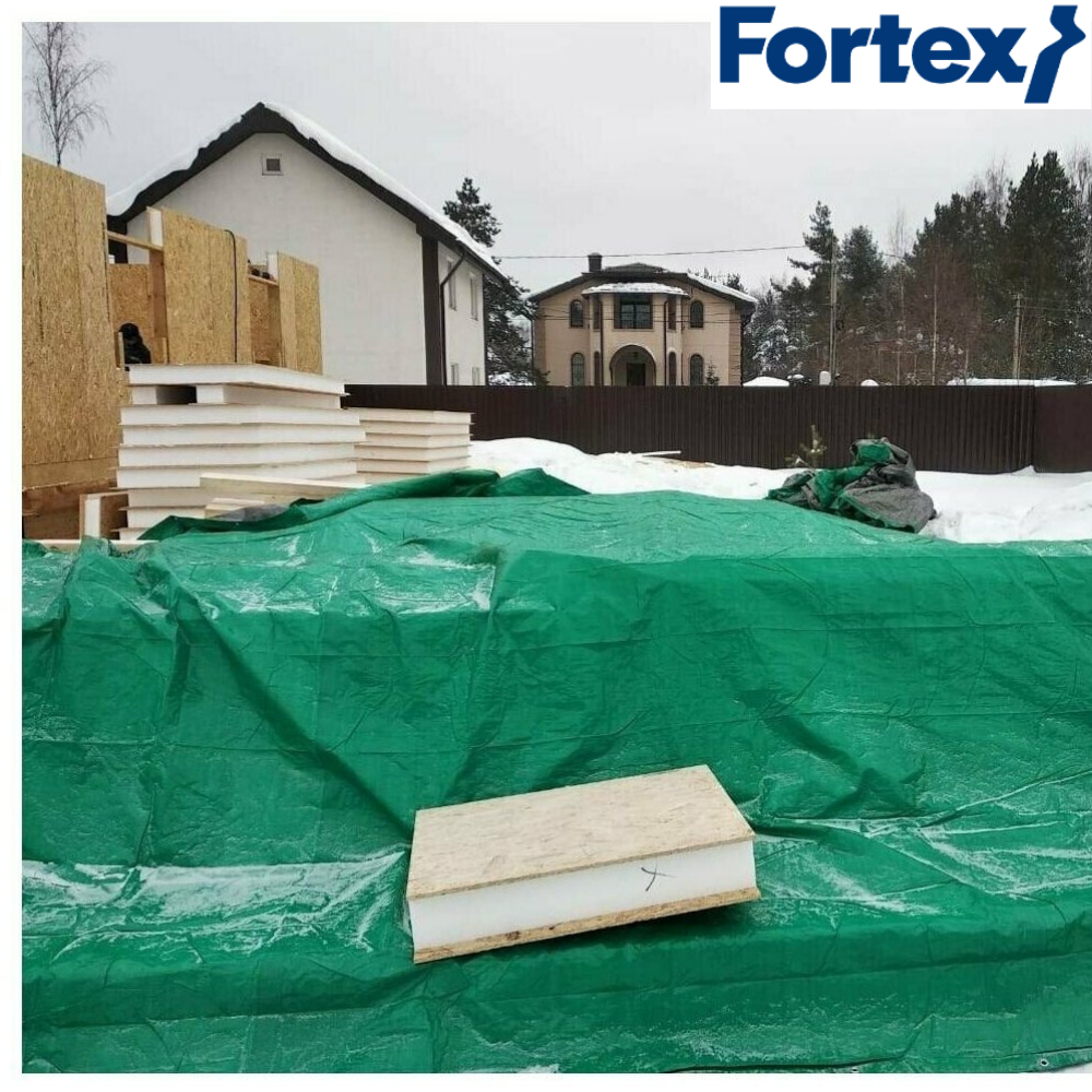 Тент захисний Fortex ламінований водостійкий 10х15 м 150 м2 130 г/м2 Зелений (350027) - фото 6 Тент захисний Fortex ламінований водостійкий 10х15 м 150 м2 130 г/м2 Зелений (350027) - фото 6