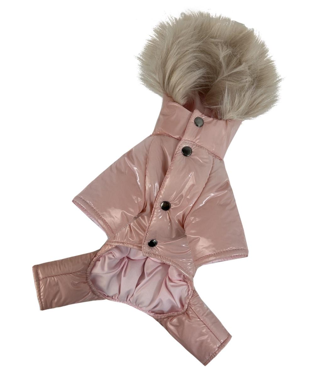 Комбінезон зимовий для собак дівчат Dogs Bomba р. 7 Рожевий - фото 4