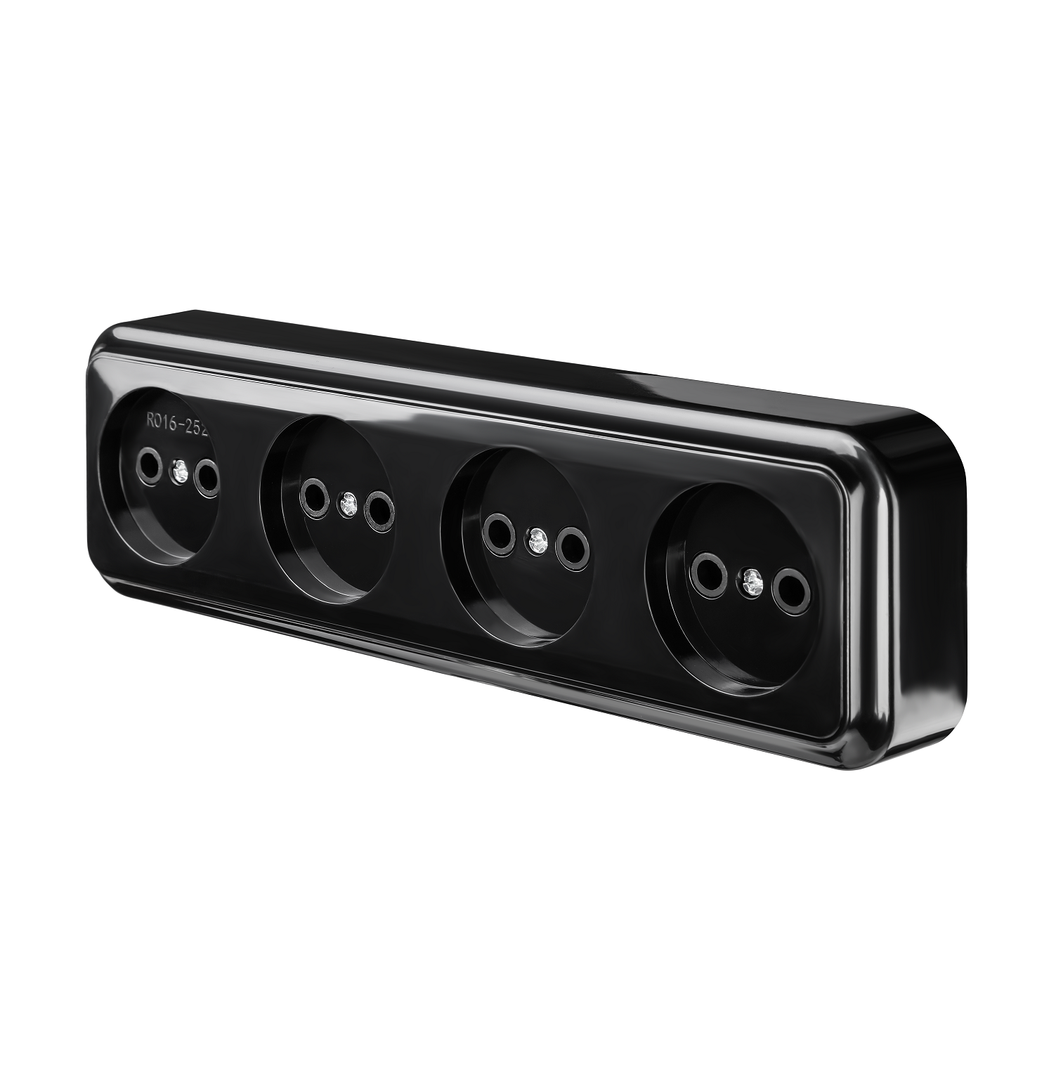 Розетка четырехместная MARSHEL MAGLEV RO16-252 Black (RO16-252 Black) Розетка четырехместная MARSHEL MAGLEV RO16-252 Black (RO16-252 Black)