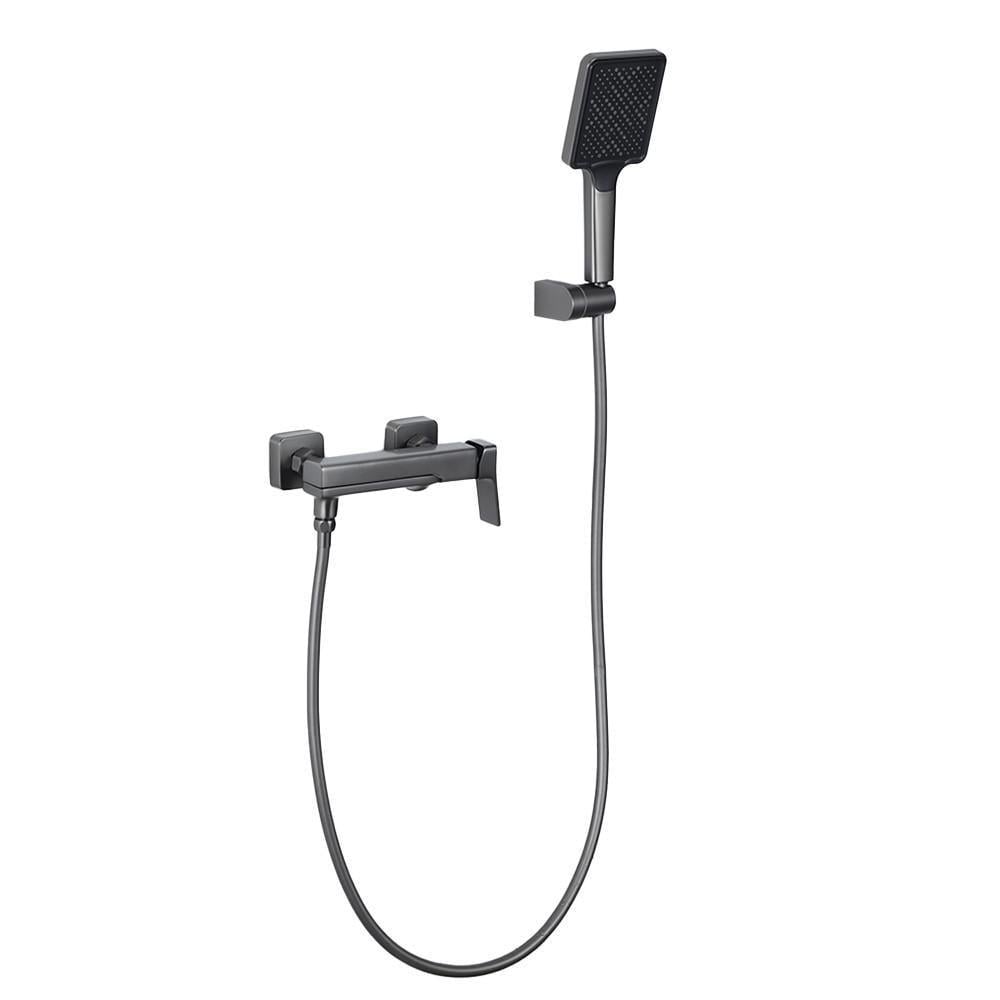 Смеситель для ванны Frap F3284-9 поворотный излив Оружейная сталь (1047613)