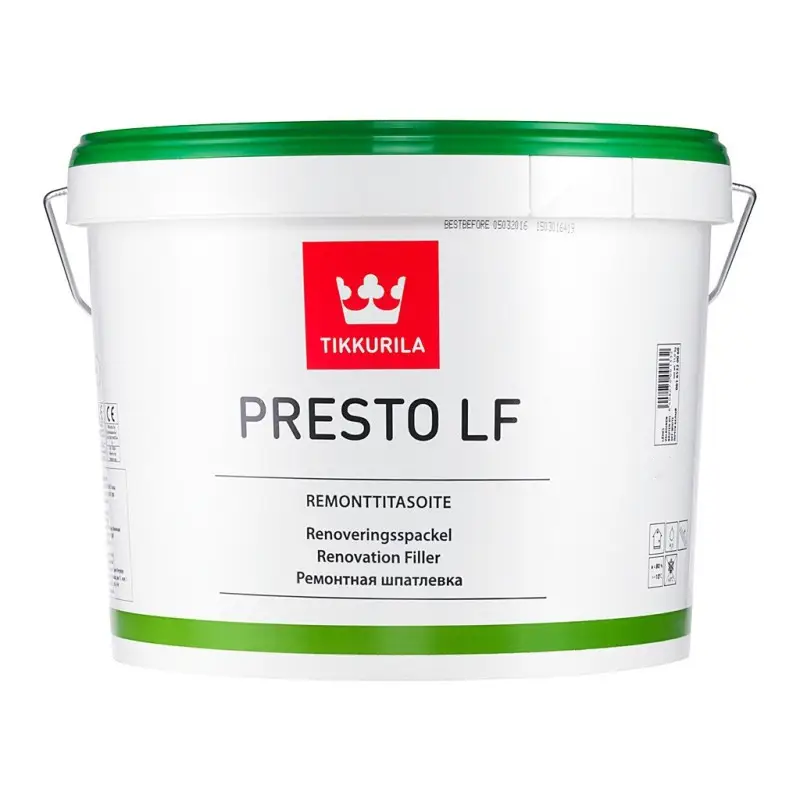 Шпаклевка для внутренних работ TIKKURILA Presto LF Remonttitasoite 3 л (2596743636)